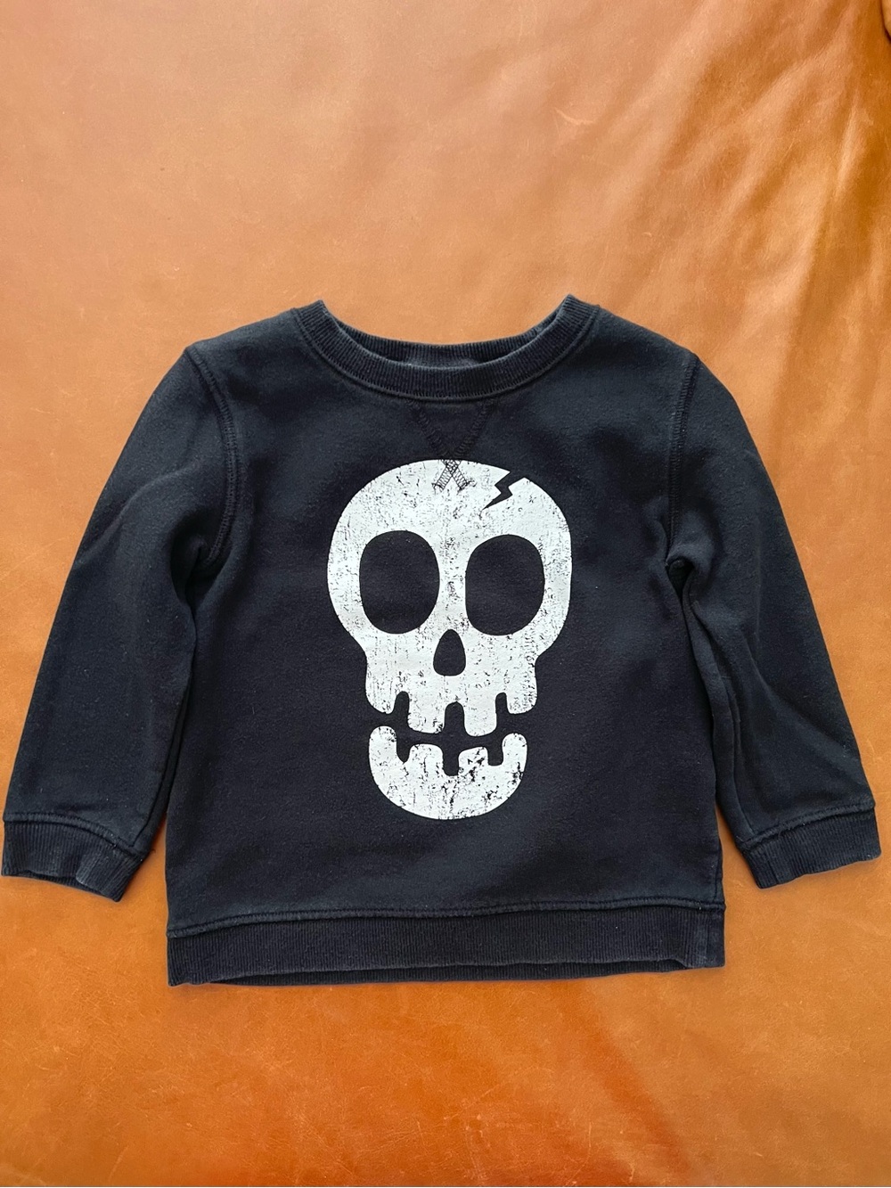 CIRCO Skeleton Skull Black Sweatshirt, 4T